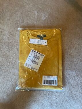 J.Crew Relaxed Premium-weight Cotton SS T-shirt in the color Spicy Sunflower